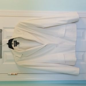 Size 14 Norton McNaughton Off White Suit Jacket